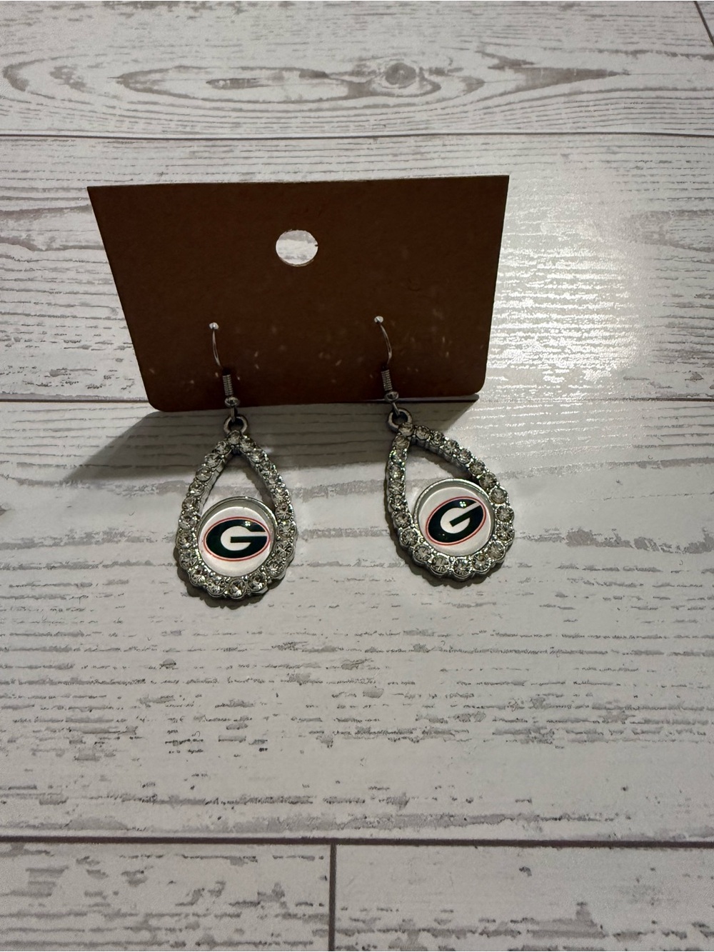 New Georgia Bulldogs Teardrop Earrings